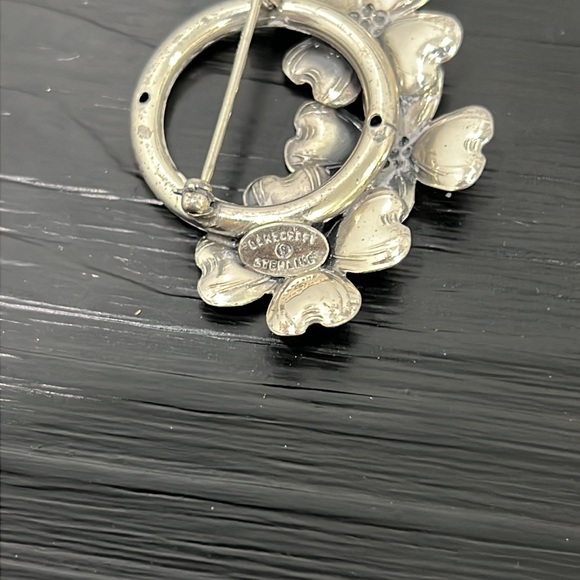 Danecraft Vintage Sterling Marked Set with Bracelet Brooch + Screw Back Earrings - Picture 7 of 11